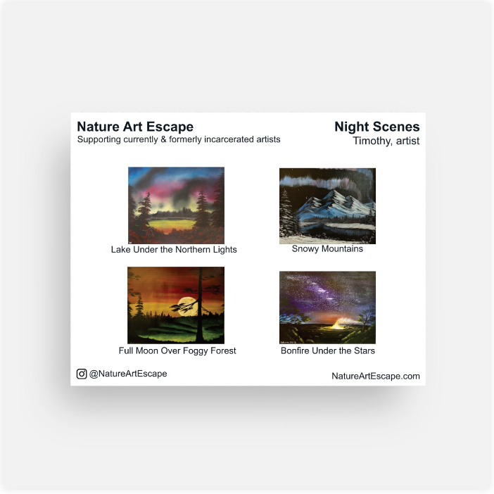 Night Scenes Notecards