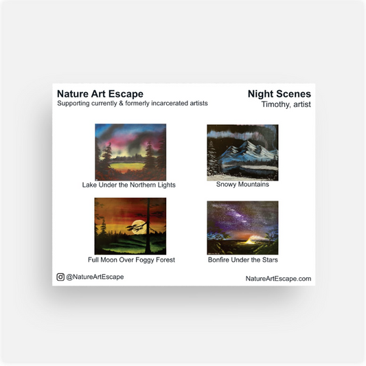 Night Scenes Notecards