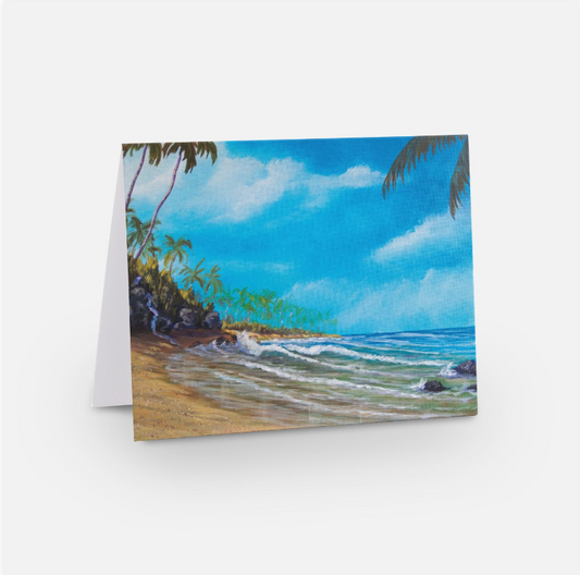 Private Beach- Notecard