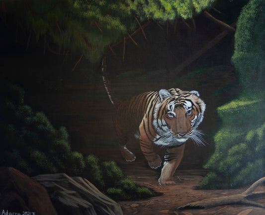 Tiger in the Forest- Original Painting