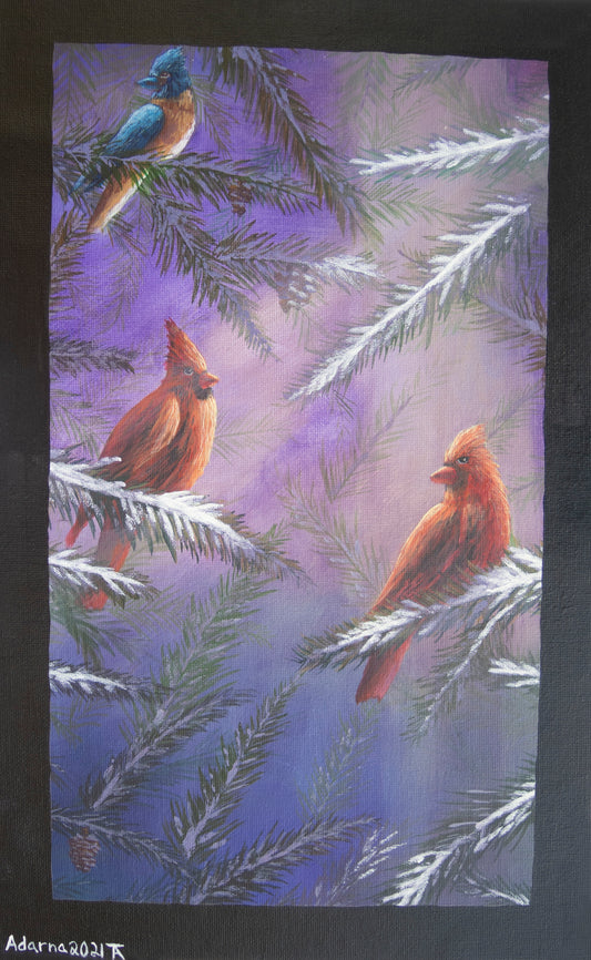 Winter Birds- Original Painting